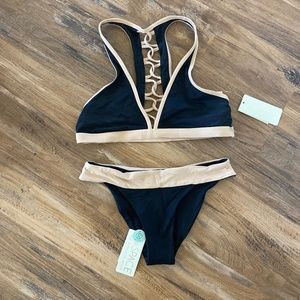 Black & Tan L Space swimsuit